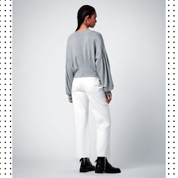 NWT All Saints Sidola Sweatshirt Gray XS NWT - Picture 4 of 6